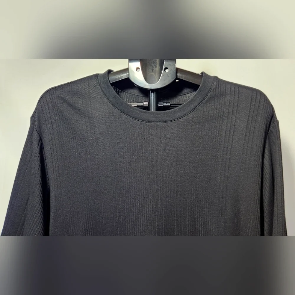 Claiborne Black Short Sleeve Crew Neck Tee-Size LT - Picture 6 of 9